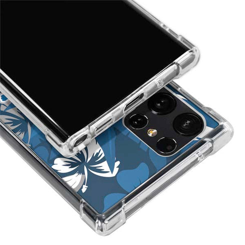 NFL Detroit Lions Tropical Print Galaxy S24 Ultra Clear Case