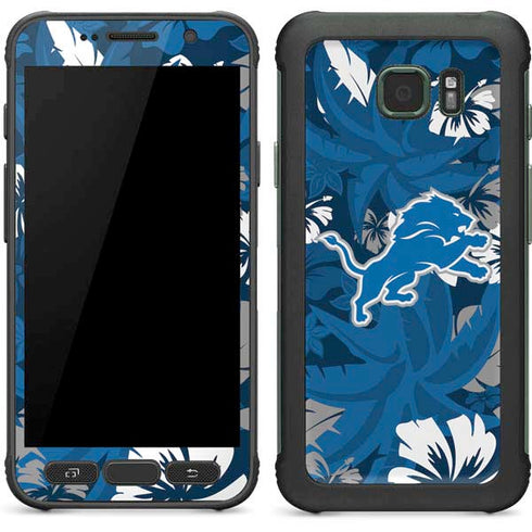 NFL Detroit Lions Tropical Print Galaxy S7 Active Skin