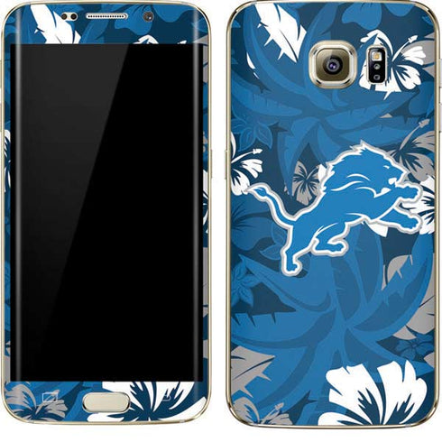 NFL Detroit Lions Tropical Print Galaxy S7 Edge Skin