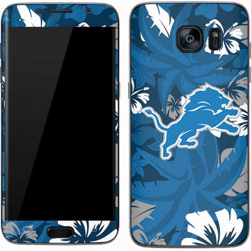 NFL Detroit Lions Tropical Print Galaxy S7 Skin