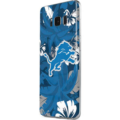 NFL Detroit Lions Tropical Print Galaxy S8 Plus Skin