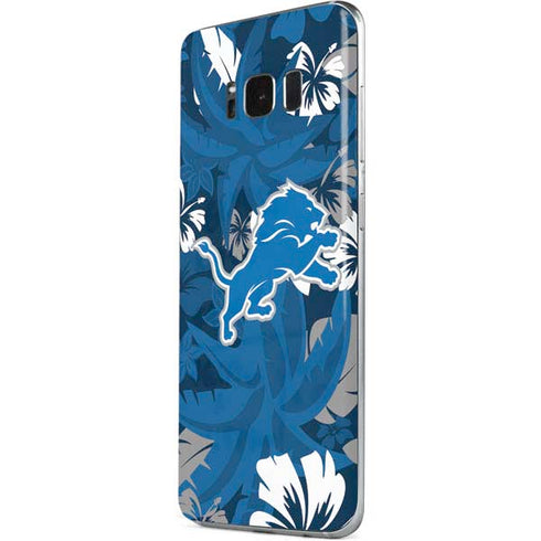 NFL Detroit Lions Tropical Print Galaxy S8 Skin