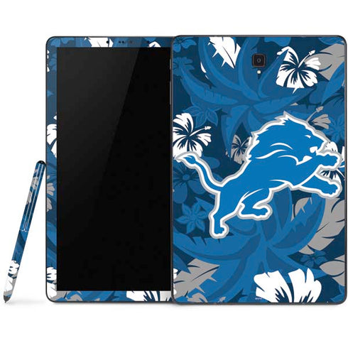 NFL Detroit Lions Tropical Print Samsung Galaxy Tab Skin