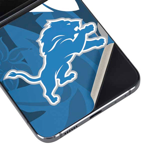 NFL Detroit Lions Tropical Print Galaxy Z Flip5 5G Skin