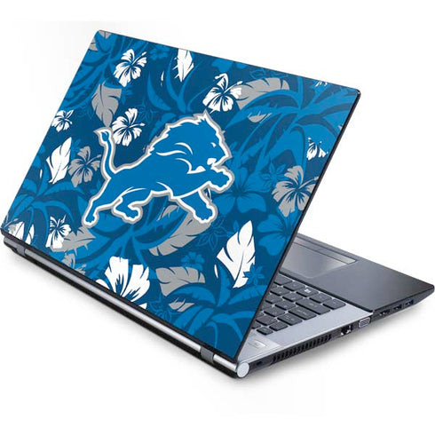 NFL Detroit Lions Tropical Print Generic Laptop Skin