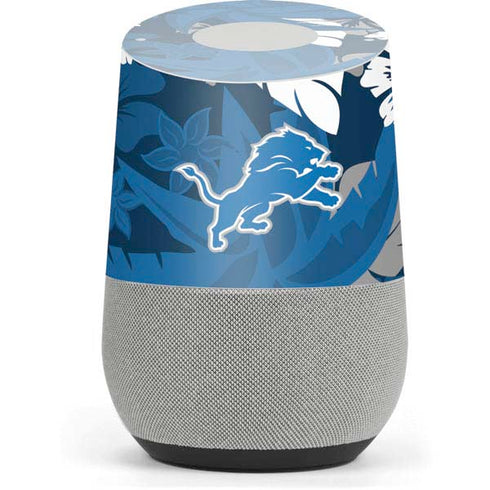 NFL Detroit Lions Tropical Print Google Home Skin