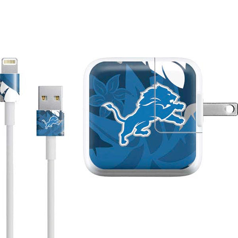 NFL Detroit Lions Tropical Print iPad Charger (10W USB) Skin