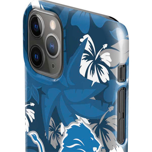 NFL Detroit Lions Tropical Print iPhone 11 Pro Lite Case