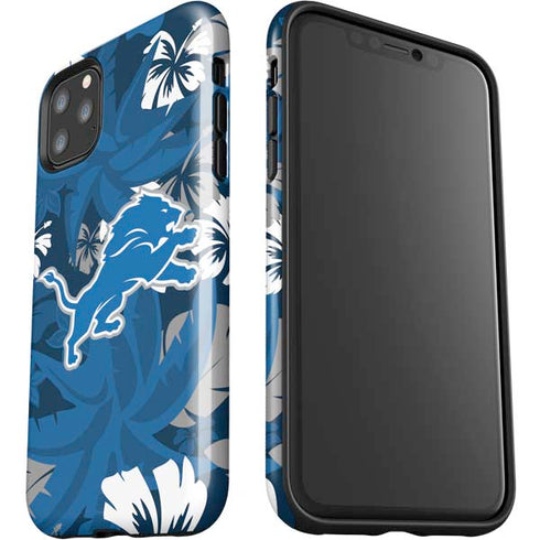 NFL Detroit Lions Tropical Print iPhone 11 Pro Max Impact Case