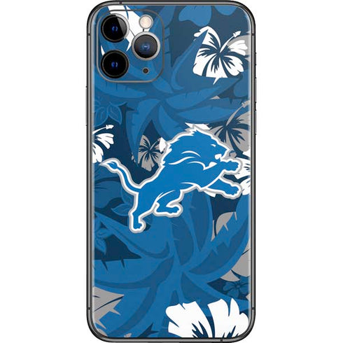 NFL Detroit Lions Tropical Print iPhone 11 Pro Skin