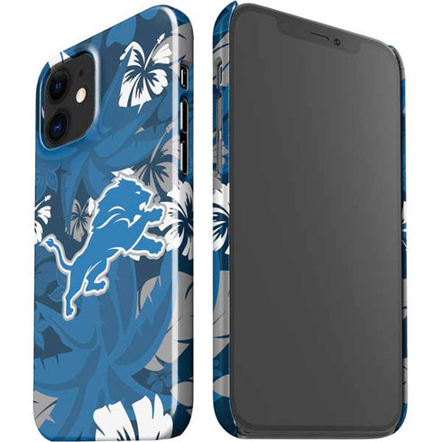 NFL Detroit Lions Tropical Print iPhone 12 Mini Lite Case