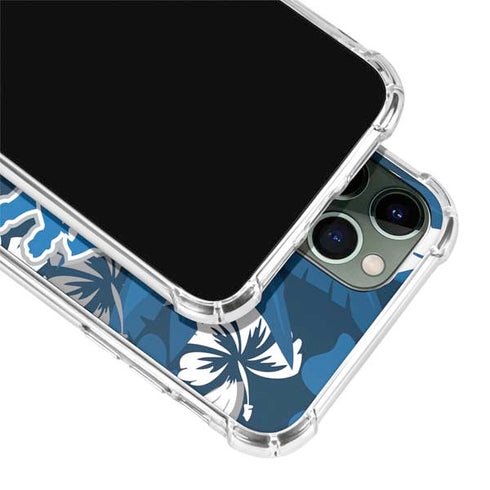 NFL Detroit Lions Tropical Print iPhone 12 Pro Clear Case