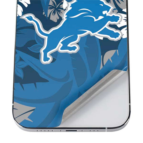 NFL Detroit Lions Tropical Print iPhone 12 Pro Skin