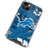 NFL Detroit Lions Tropical Print iPhone 13 Mini Clear Case