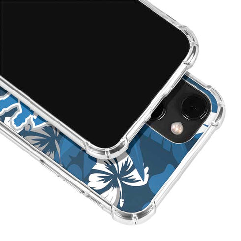 NFL Detroit Lions Tropical Print iPhone 14 Clear Case