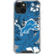 NFL Detroit Lions Tropical Print iPhone 15 Plus Clear Case