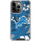 NFL Detroit Lions Tropical Print iPhone 14 Pro Clear Case