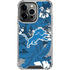 NFL Detroit Lions Tropical Print iPhone 14 Pro Clear Case