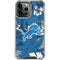 NFL Detroit Lions Tropical Print iPhone 14 Pro Max Clear Case