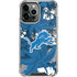 NFL Detroit Lions Tropical Print iPhone 14 Pro Max Clear Case