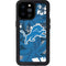 NFL Detroit Lions Tropical Print iPhone 14 Pro Max Waterproof Case