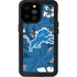 NFL Detroit Lions Tropical Print iPhone 14 Pro Max Waterproof Case