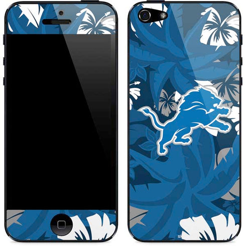 NFL Detroit Lions Tropical Print iPhone 5/5s/5SE Skin