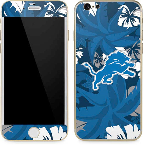 NFL Detroit Lions Tropical Print iPhone 6/6s Skin