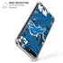 NFL Detroit Lions Tropical Print iPhone 7/8 Plus Clear Case
