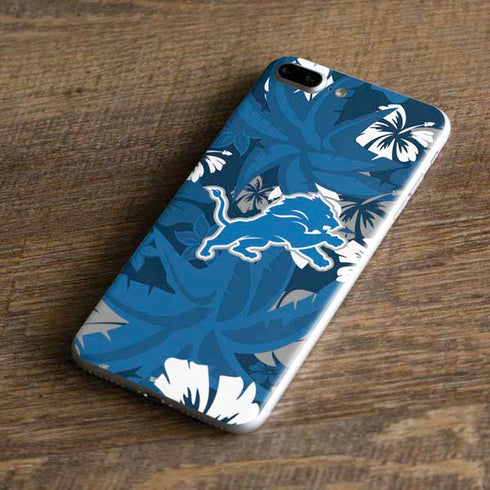 NFL Detroit Lions Tropical Print iPhone 7 Plus Skin