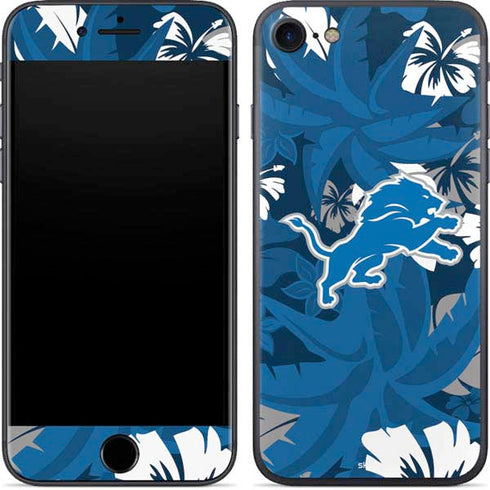 NFL Detroit Lions Tropical Print iPhone 7 Skin
