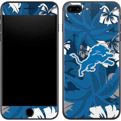 NFL Detroit Lions Tropical Print iPhone 8 Plus Skin