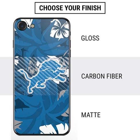 NFL Detroit Lions Tropical Print iPhone SE (2nd & 3rd Gen) Skin