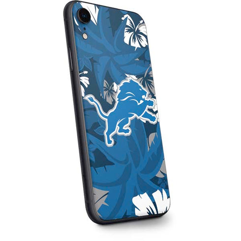 NFL Detroit Lions Tropical Print iPhone XR Skin