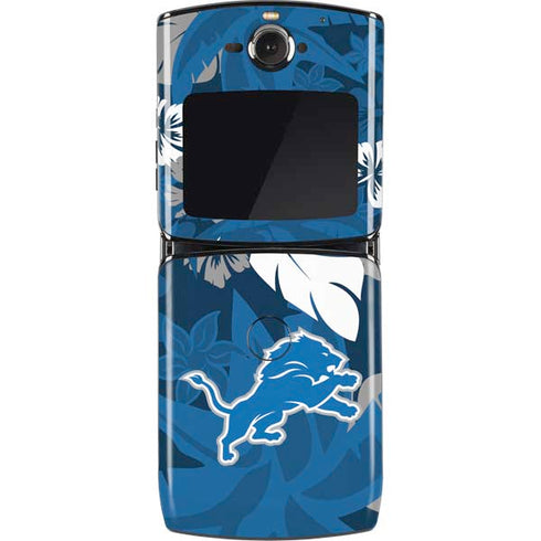 NFL Detroit Lions Tropical Print Motorola RAZR Skin
