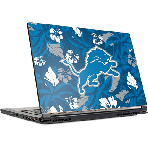 NFL Detroit Lions Tropical Print MSI GS65 Stealth Laptop Skin