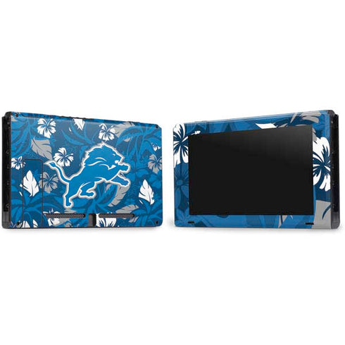 NFL Detroit Lions Tropical Print Nintendo Switch Bundle Skin