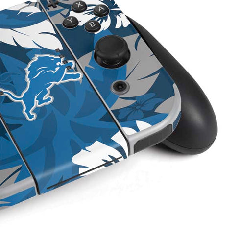 NFL Detroit Lions Tropical Print Nintendo Switch OLED (2021) Skin