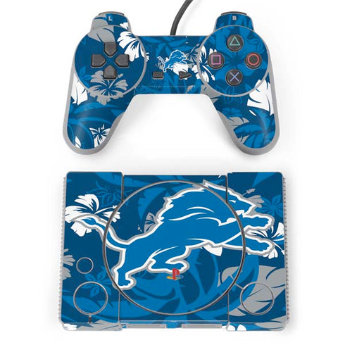 NFL Detroit Lions Tropical Print PlayStation Classic Bundle Skin