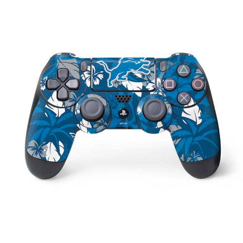 NFL Detroit Lions Tropical Print PS4 Controller Skin