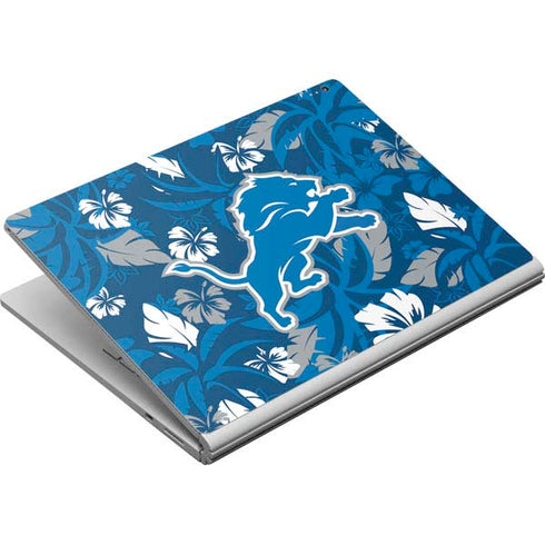 NFL Detroit Lions Tropical Print Surface Book Skin
