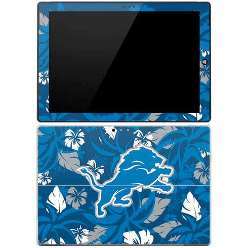 NFL Detroit Lions Tropical Print Surface Pro 3 Skin