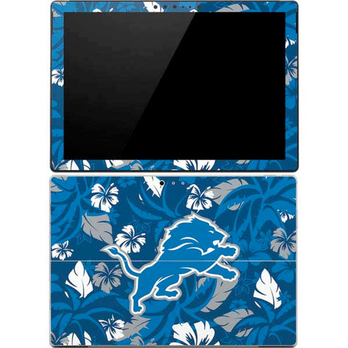 NFL Detroit Lions Tropical Print Surface Pro 4 Skin