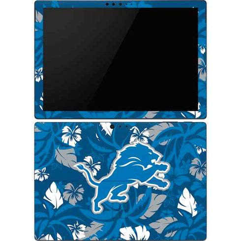 NFL Detroit Lions Tropical Print Surface Pro 6 Skin