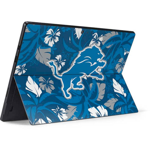NFL Detroit Lions Tropical Print Surface Pro 6 Skin