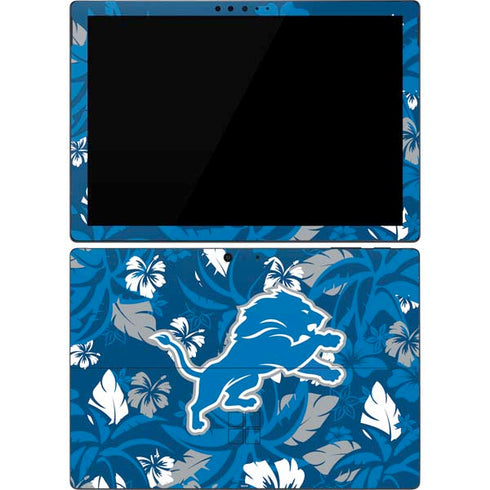 NFL Detroit Lions Tropical Print Surface Pro 7 Skin
