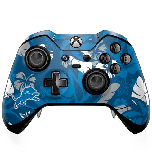 NFL Detroit Lions Tropical Print Xbox One Elite Controller Skin