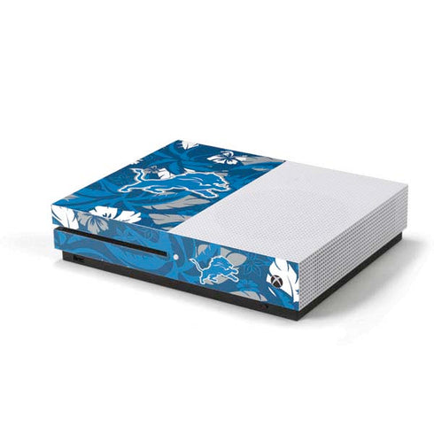 NFL Detroit Lions Tropical Print Xbox One S Console Skin