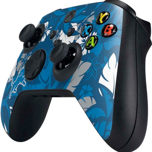 NFL Detroit Lions Tropical Print Xbox Series X Controller Skin