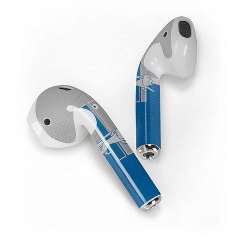 NFL Detroit Lions Vintage Apple AirPods Skin